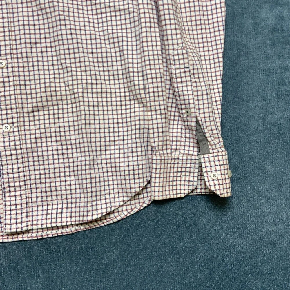 Banana Republic Luxe Flannel Shirt Mens M Multicolor Check Slim Fit Button Down